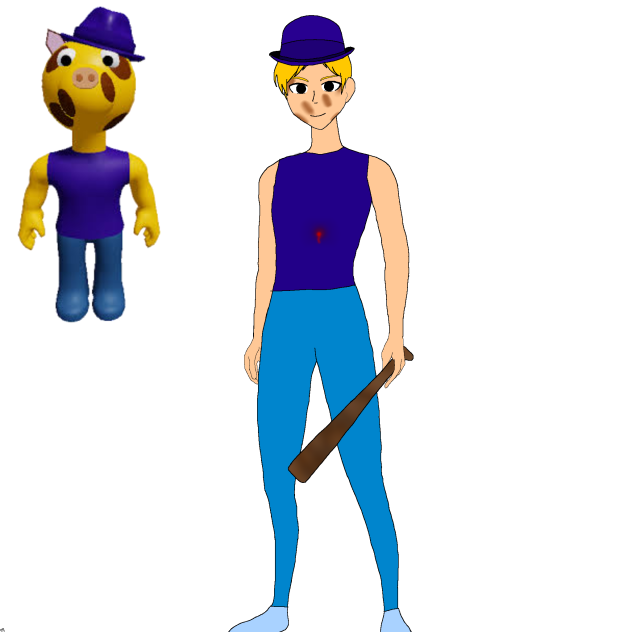 giraffy(piggy) as a human!