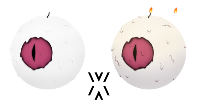 👁🕯 Eyeballs candles 🕯 👁