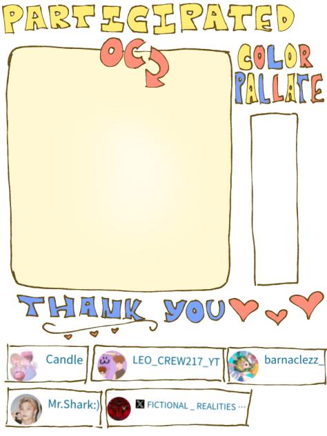 Chibi Oc Prize Sheet