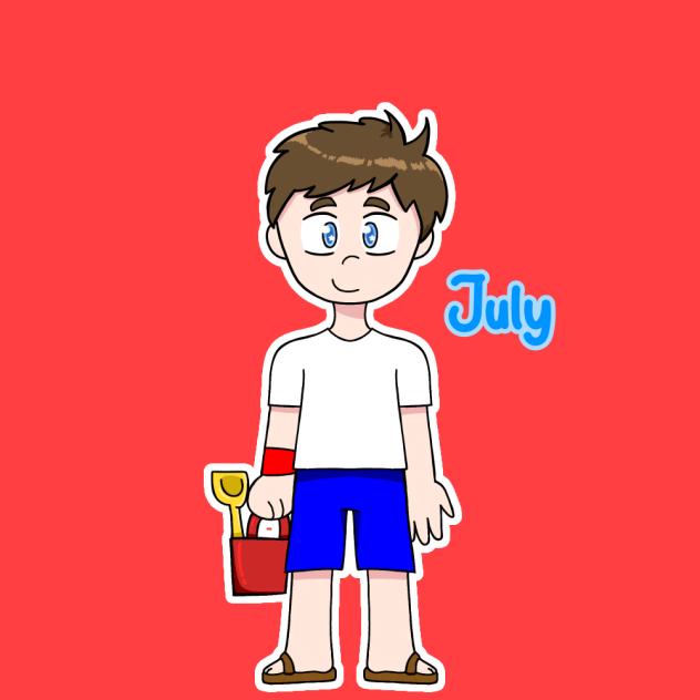 July) human, month