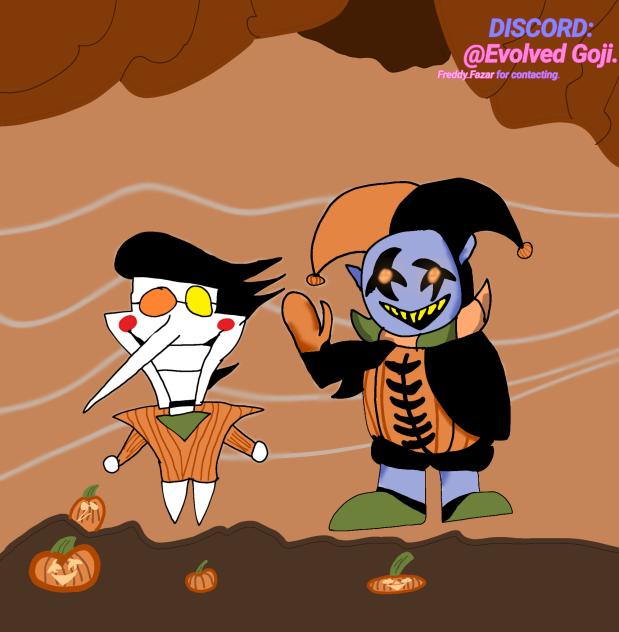 Jevil and Spam HALLOWEEN VER
