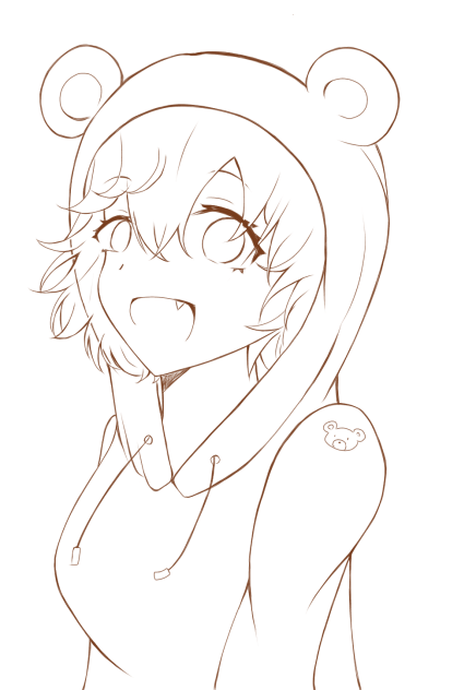 クマ　（線画)