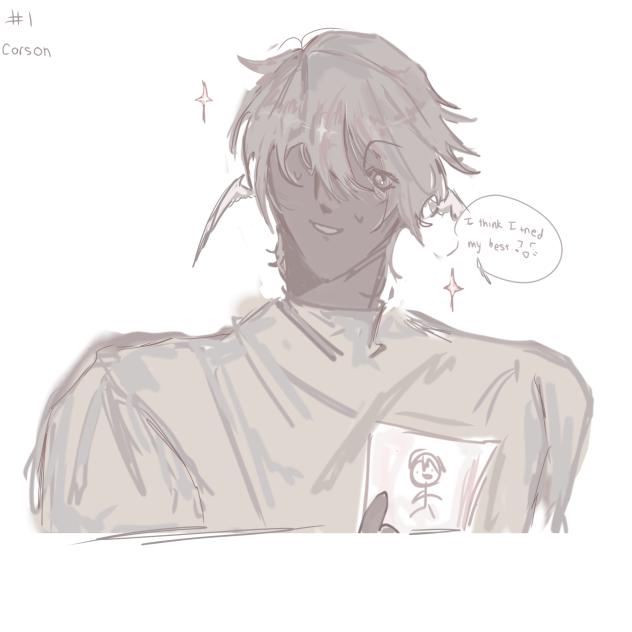 My oc draws himself