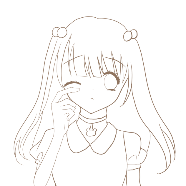 しろくまの塗り絵3
