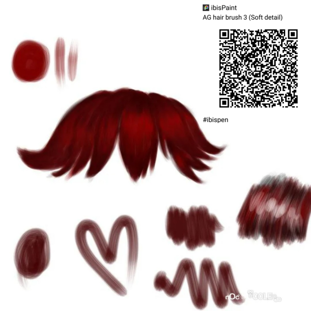 Gacha hair brush ibisPaint