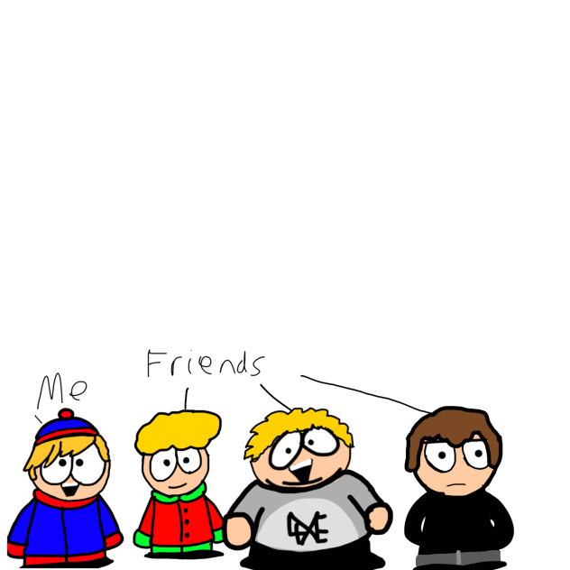 Me and my friends as sp characters