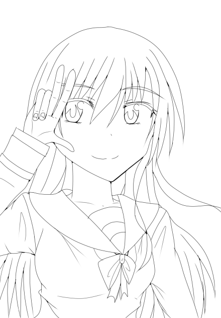 作品の線画①