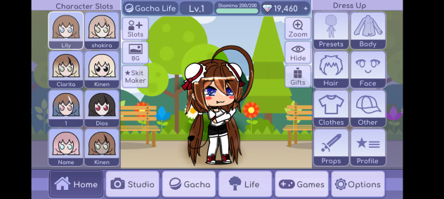gacha life eyes, hair and shine