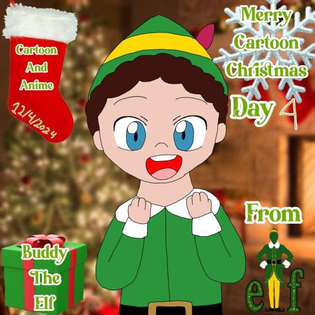 Merry Cartoon Christmas Day 4 Buddy