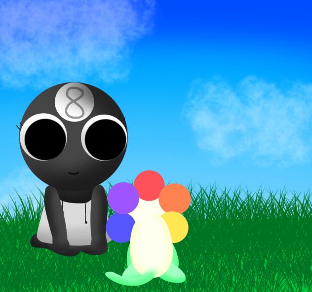 Toodles looking at cat dandy