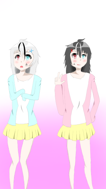 オリキャラに女装させてみた