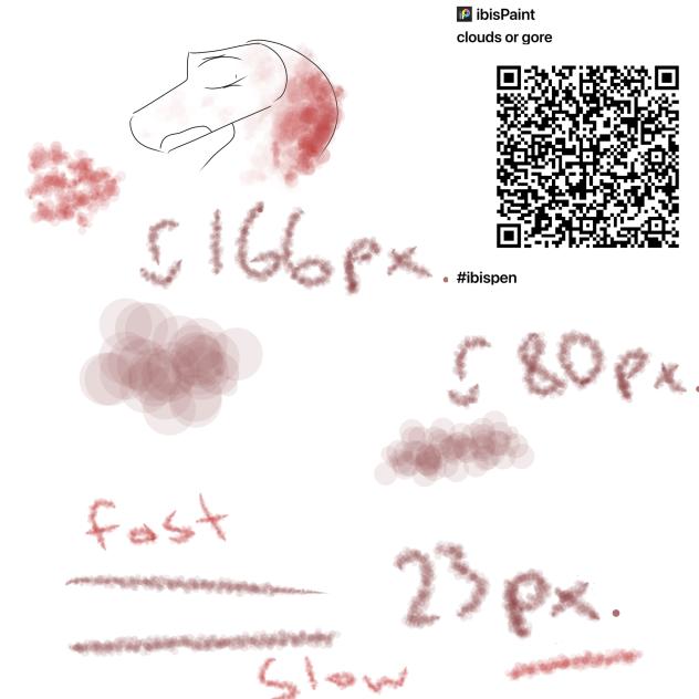 Clouds or gore brush