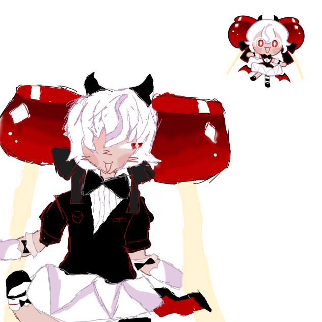 Candy apple cookie (it looks bad)
