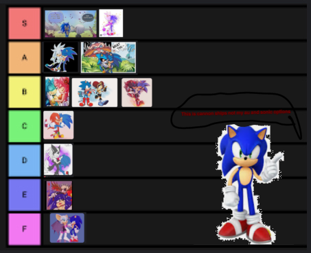 Sonic options on ships with him
