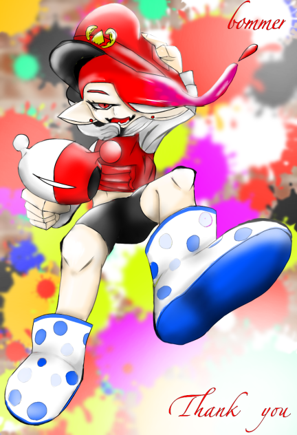 友達が描いてくれたものに色を塗ってみた