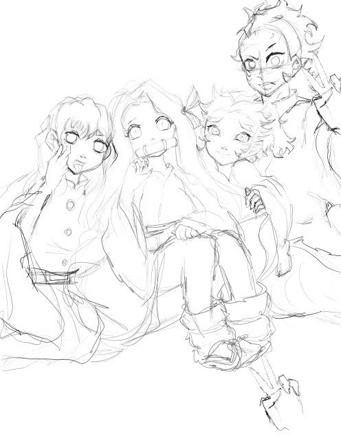 Lil syblings squad sketch