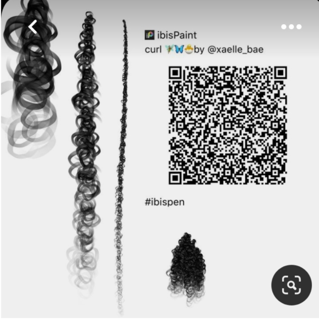 curly hair ibisPaint