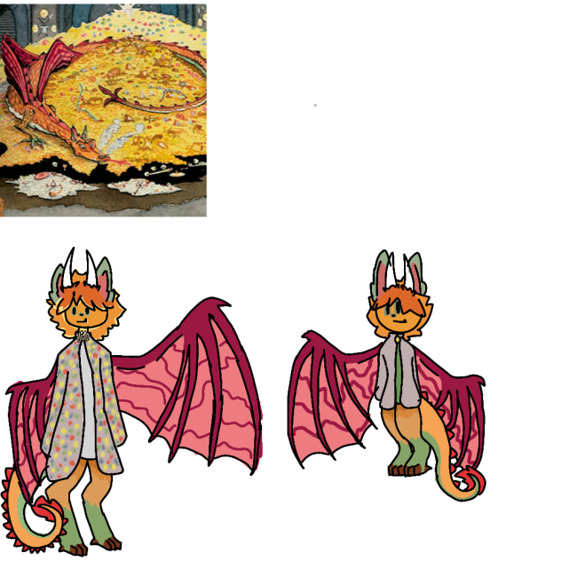 Smaug but humanoid