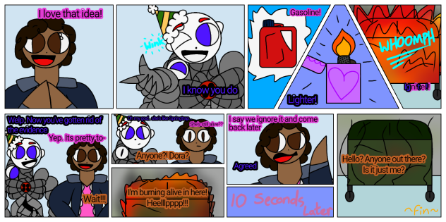 Run away bin (Louise's FNaF roleplay)p8.