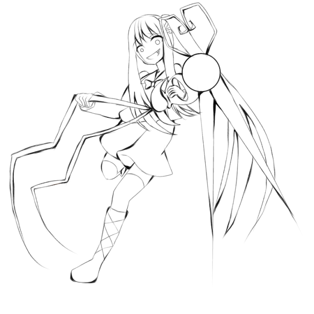 オリキャラ  無題  線画