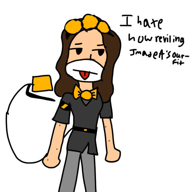 Irl me in my murder drones oc fit