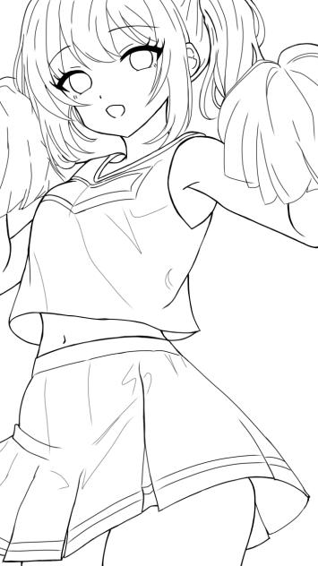 線画 ＊ 塗ってください ［43］