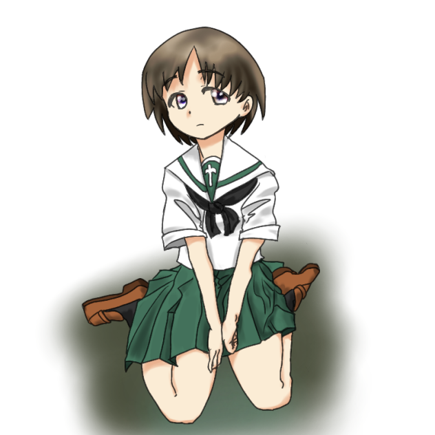 服装シワの習作