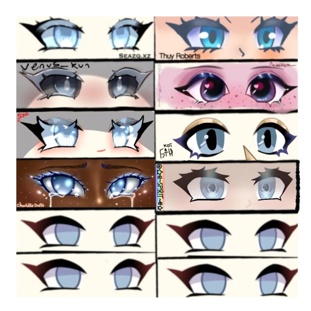 gacha blue eyes in your style edit