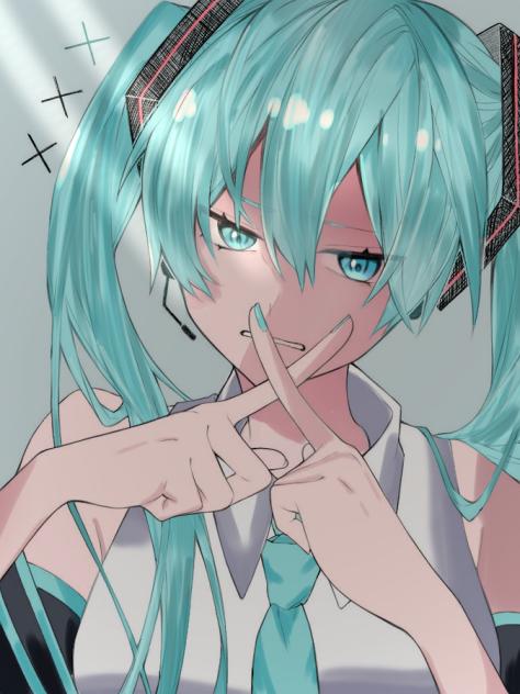 初音ミク　フリー線画お借りしました