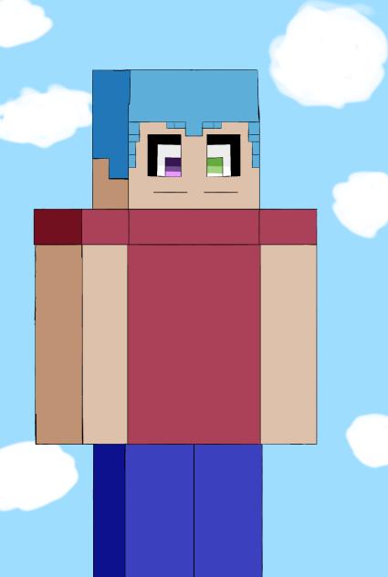 Tried doing Minecraft style art, good