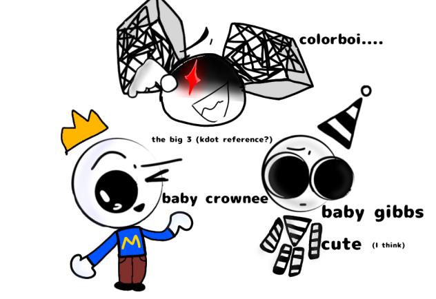my characters gibbs colorboi n crownee