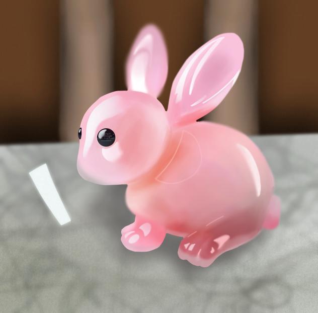 glass bunny