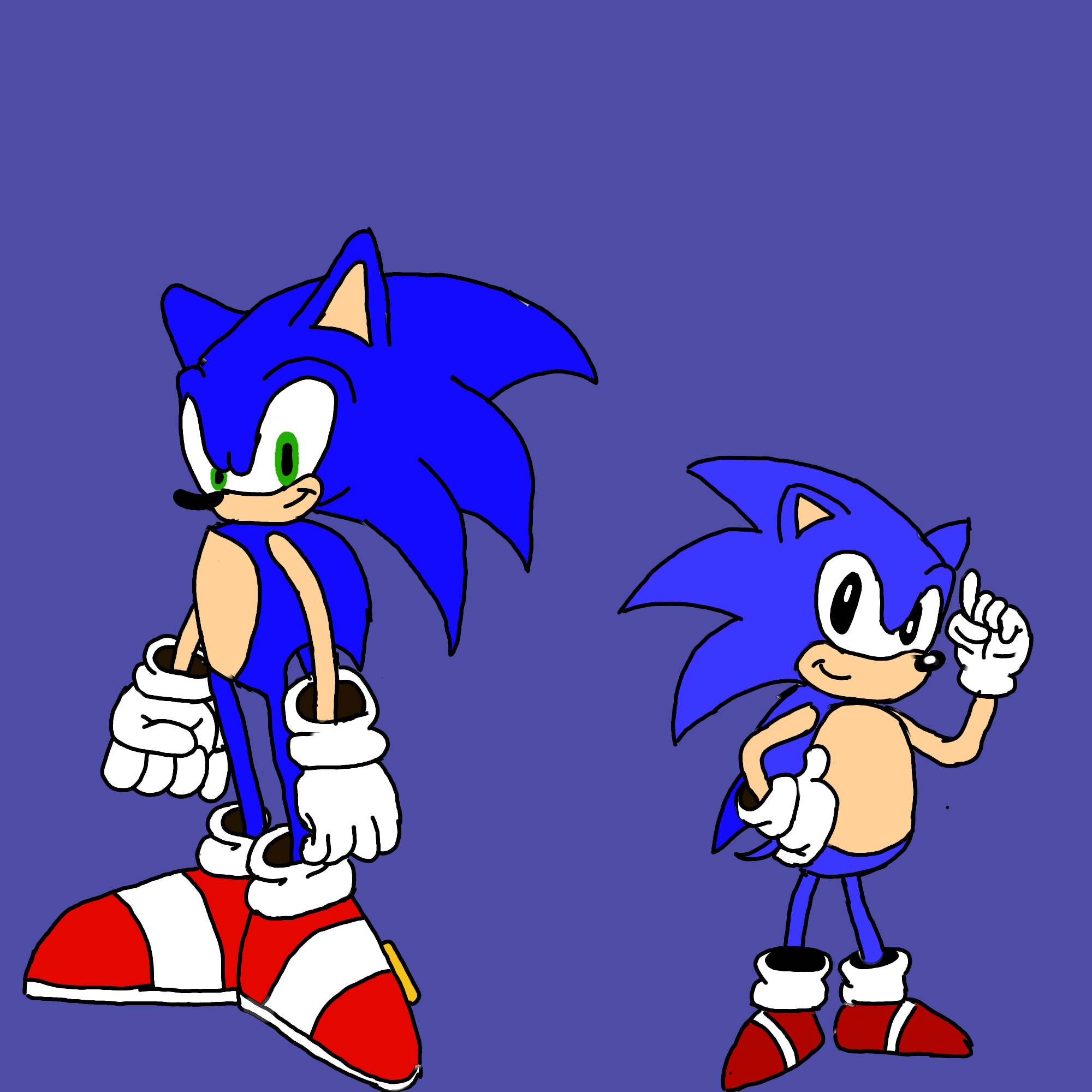 Sonic - Modern & Classic - ibisPaint