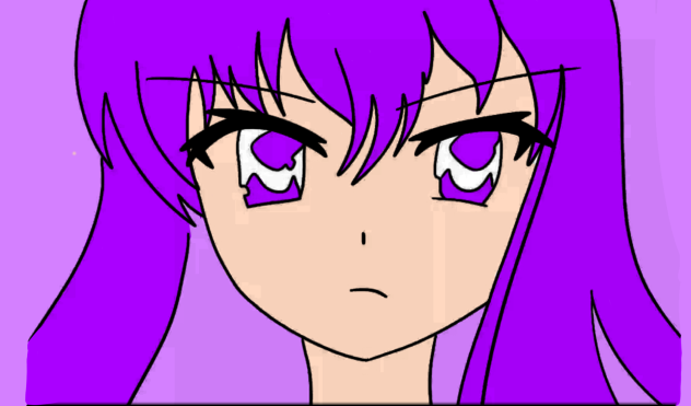 Cute Girl with purple hair ♡♡♡