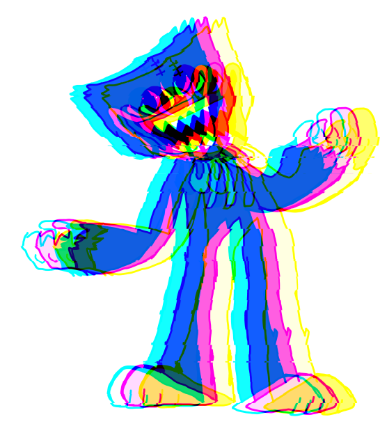Glitching huggy Wuggy