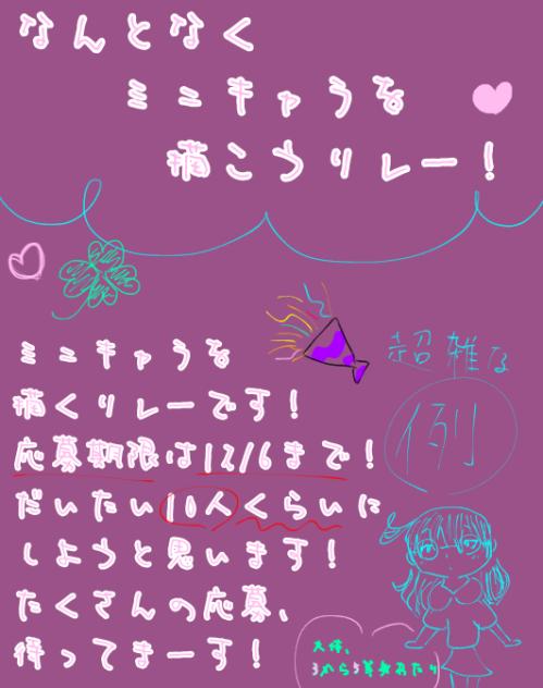 なんとなくミニキャラを描こうリレー！