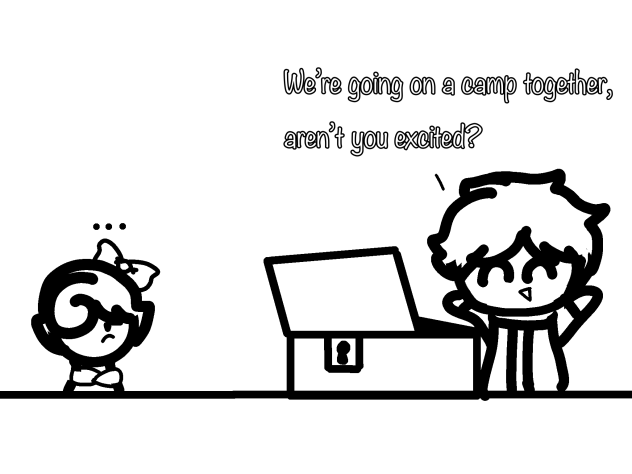 A camp with my brother comic page part 1
