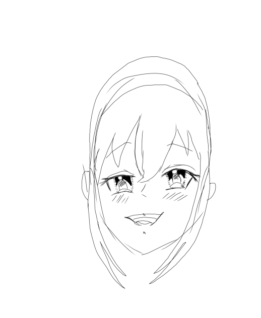 時間がないので今描いてるヨルさんのラフを出します