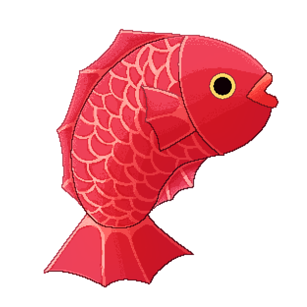 Sea bream fish (Pixel)