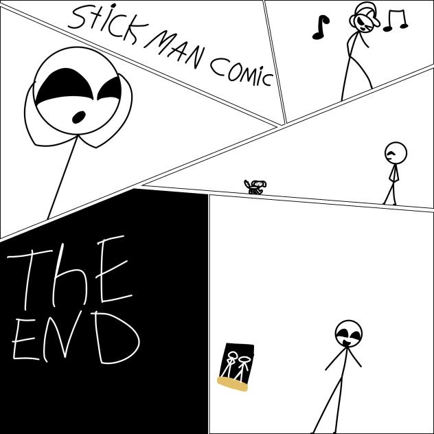 Stick man comic