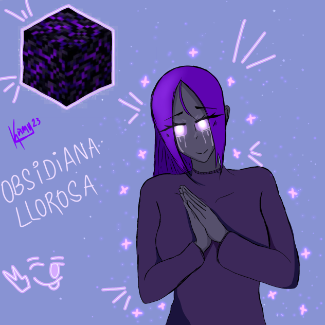 obsidiana llorosa humanizada 😦