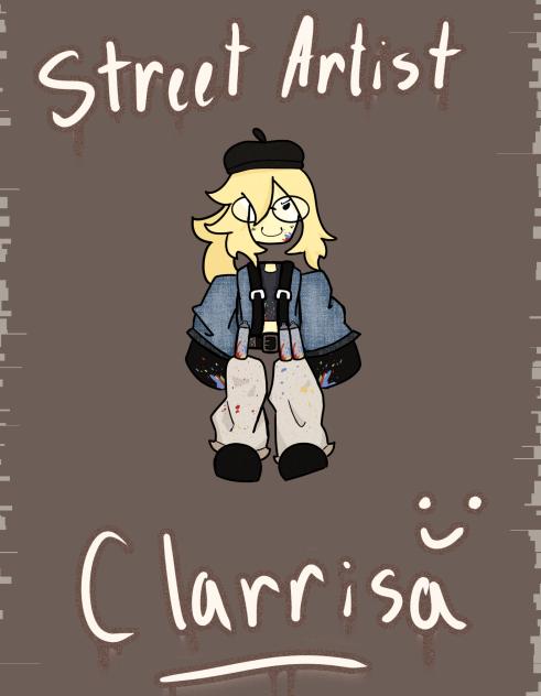 street artist Clarissa