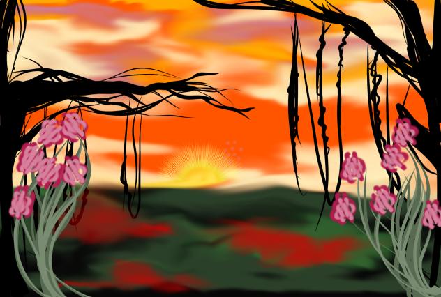The sunset - ibisPaint