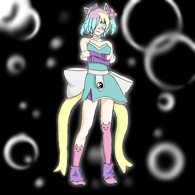 Galaxy girl question mark - ibisPaint