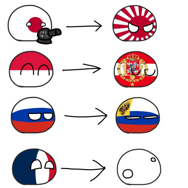 ふらんす　は　しろはた　に　しんかした！