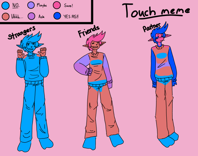 Touch meme but I drew it myself