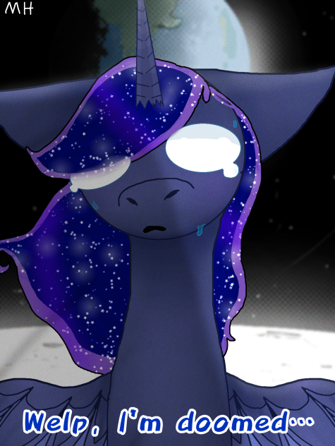Luna on the moon Mlp
