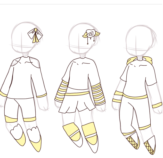 Doodle cloth idea(white) - ibisPaint