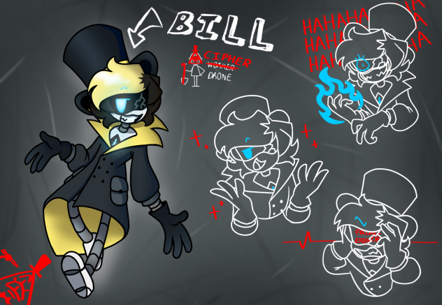 Bill Cipher in Murder drones ✨⚠️🤖✨