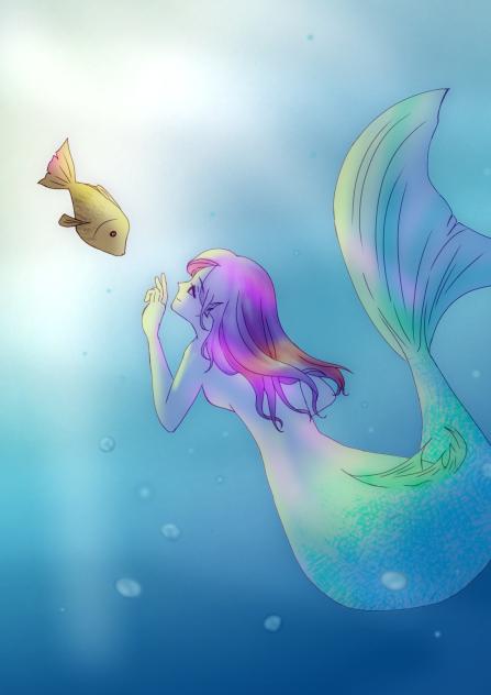 人魚とお魚